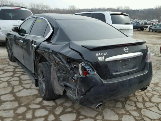 1N4AA5AP6CC868815 - 2012 NISSAN MAXIMA S BLACK photo 3