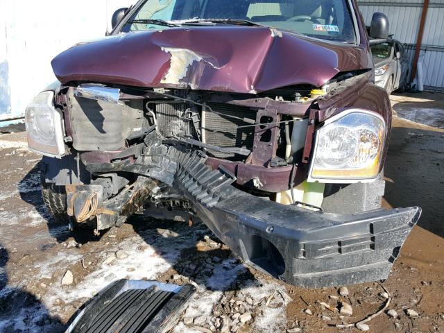 1D4HB48DX4F126495 - 2004 DODGE DURANGO SL MAROON photo 9