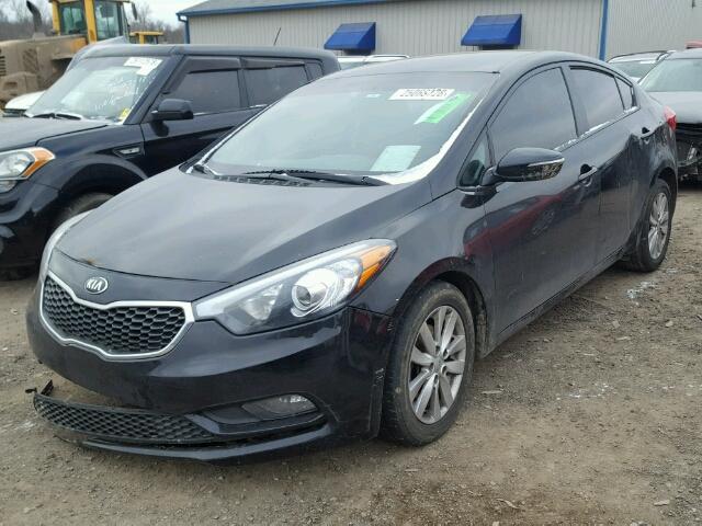 KNAFX4A67G5453753 - 2016 KIA FORTE LX BLACK photo 2