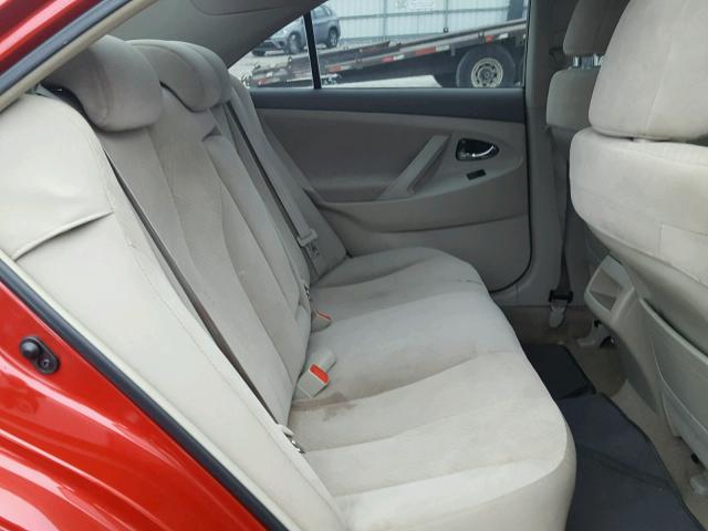 4T1BE46K28U253749 - 2008 TOYOTA CAMRY CE RED photo 6