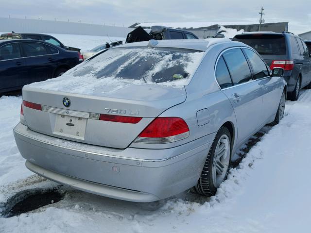 WBAGN83454DK10778 - 2004 BMW 760 LI SILVER photo 4