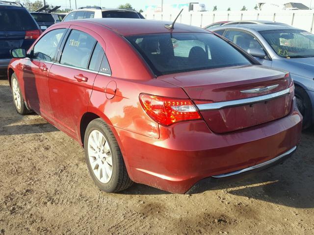 1C3CCBAB5EN237047 - 2014 CHRYSLER 200 LX RED photo 3