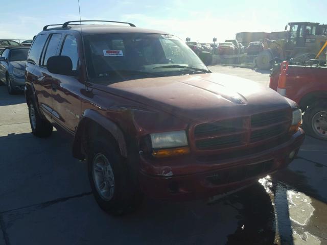 1B4HS28Z1YF132458 - 2000 DODGE DURANGO RED photo 1