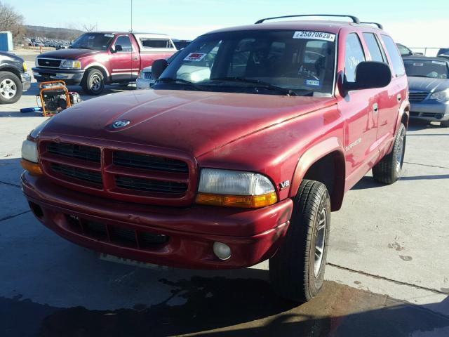 1B4HS28Z1YF132458 - 2000 DODGE DURANGO RED photo 2