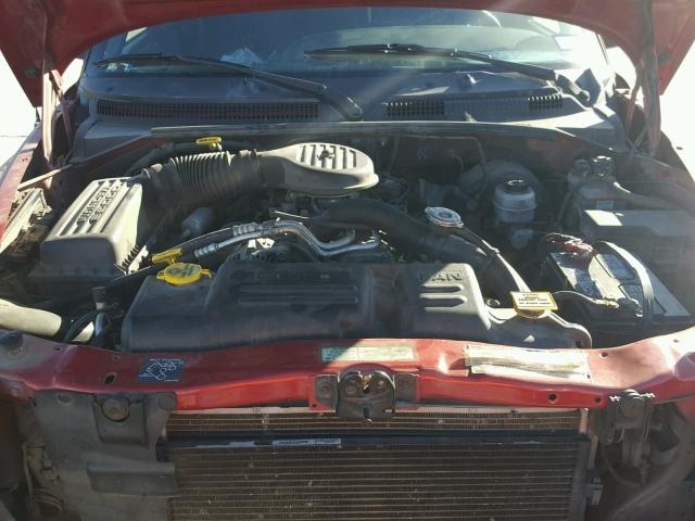 1B4HS28Z1YF132458 - 2000 DODGE DURANGO RED photo 7