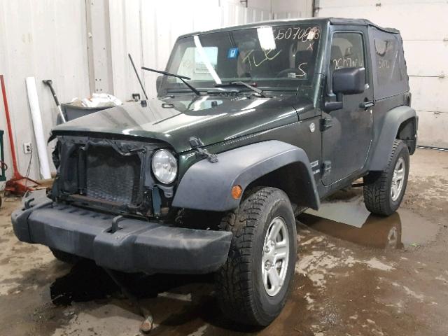 1J4AA2D13BL501962 - 2011 JEEP WRANGLER S GREEN photo 2