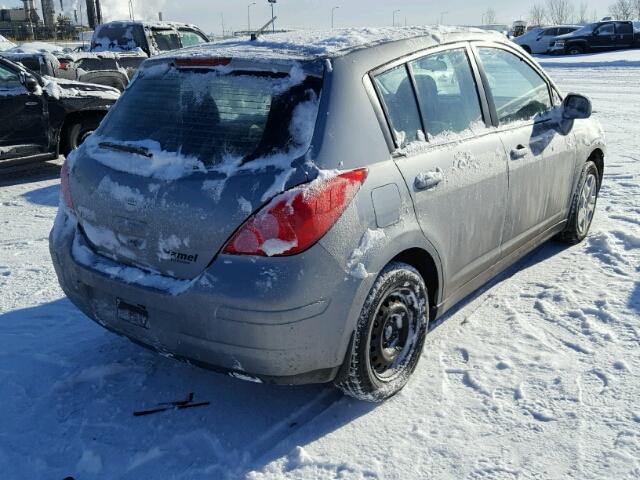 3N1BC1CP9BL465898 - 2011 NISSAN VERSA S GRAY photo 4