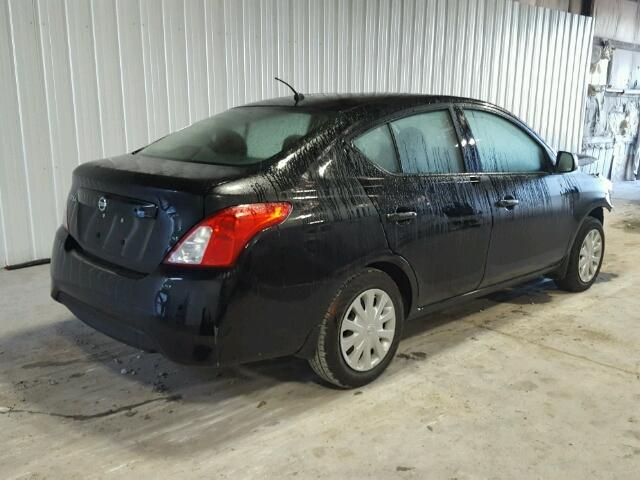 3N1CN7AP0FL951378 - 2015 NISSAN VERSA S BLACK photo 4