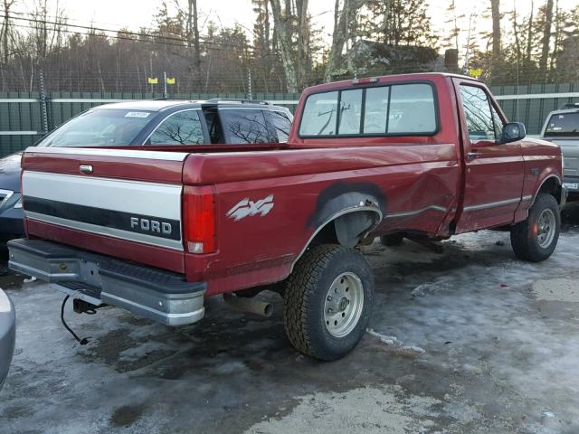 1FTEF14Y1TLB98360 - 1996 FORD F150 RED photo 4
