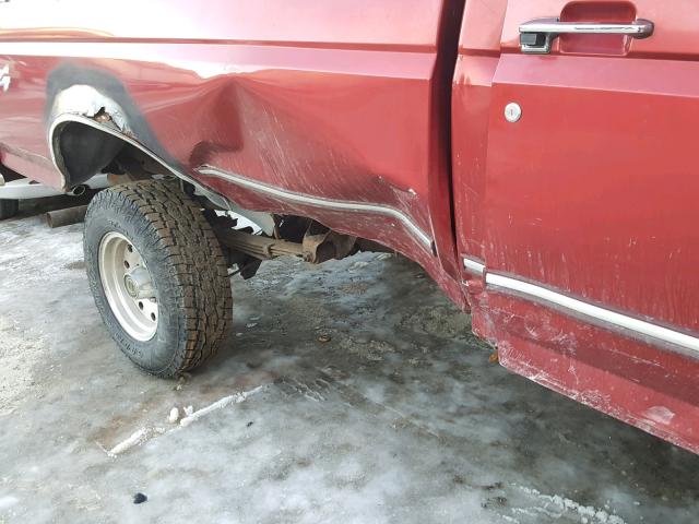 1FTEF14Y1TLB98360 - 1996 FORD F150 RED photo 9