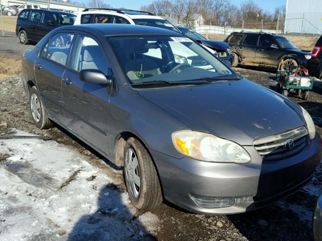 2T1BR32E04C297629 - 2004 TOYOTA COROLLA CE GRAY photo 1