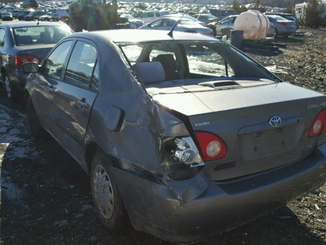 2T1BR32E04C297629 - 2004 TOYOTA COROLLA CE GRAY photo 3