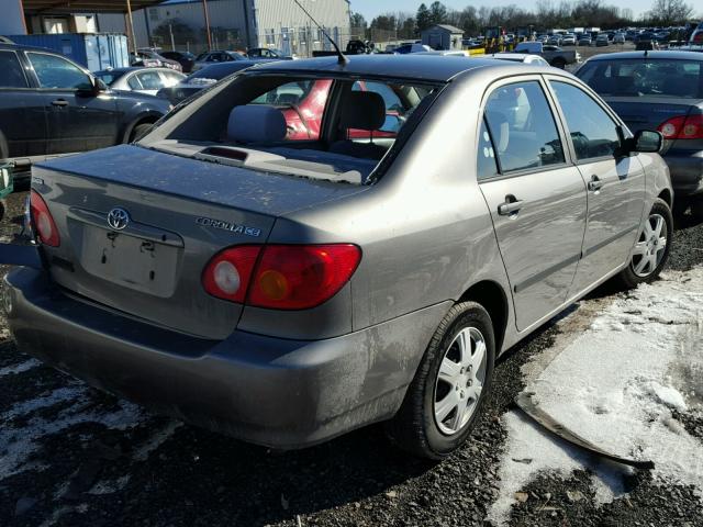 2T1BR32E04C297629 - 2004 TOYOTA COROLLA CE GRAY photo 4