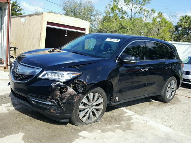 5FRYD3H46GB010719 - 2016 ACURA MDX TECHNO BLACK photo 2