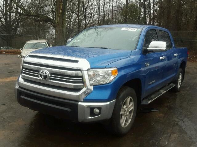 5TFEW5F1XGX206316 - 2016 TOYOTA TUNDRA CRE BLUE photo 2