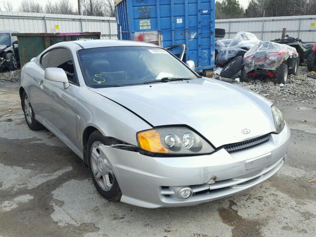 KMHHN65F43U032818 - 2003 HYUNDAI TIBURON GT SILVER photo 1