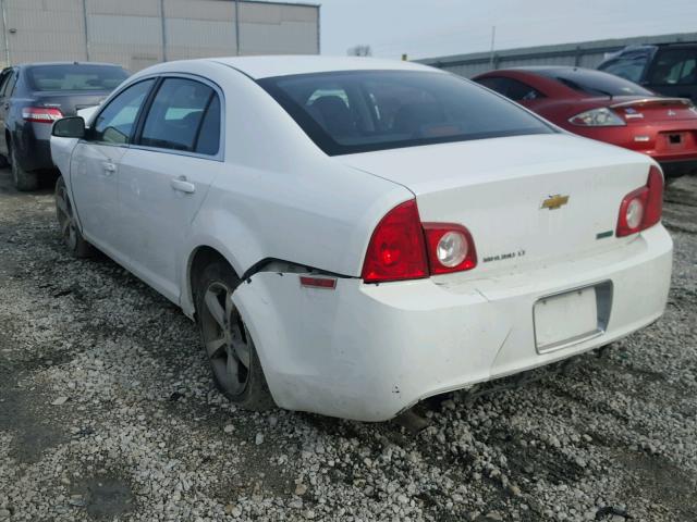 1G1ZC5EU3BF193065 - 2011 CHEVROLET MALIBU 1LT WHITE photo 3