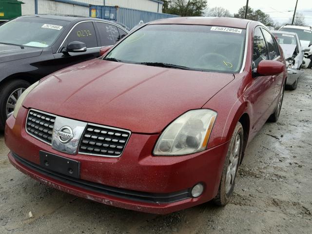 1N4BA41E84C863212 - 2004 NISSAN MAXIMA SE RED photo 2