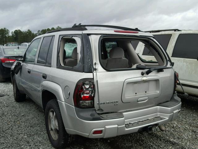 1GNDS13S272198293 - 2007 CHEVROLET TRAILBLAZE SILVER photo 3