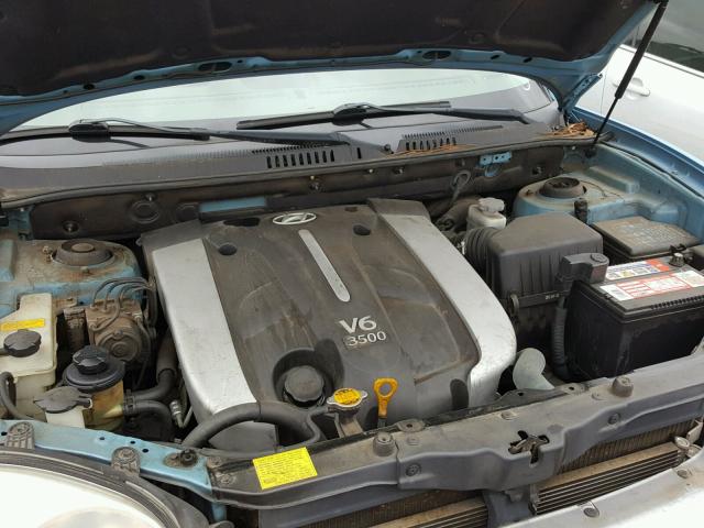 KM8SC13E33U552694 - 2003 HYUNDAI SANTA FE G BLUE photo 6