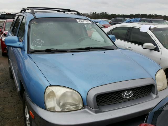 KM8SC13E33U552694 - 2003 HYUNDAI SANTA FE G BLUE photo 8