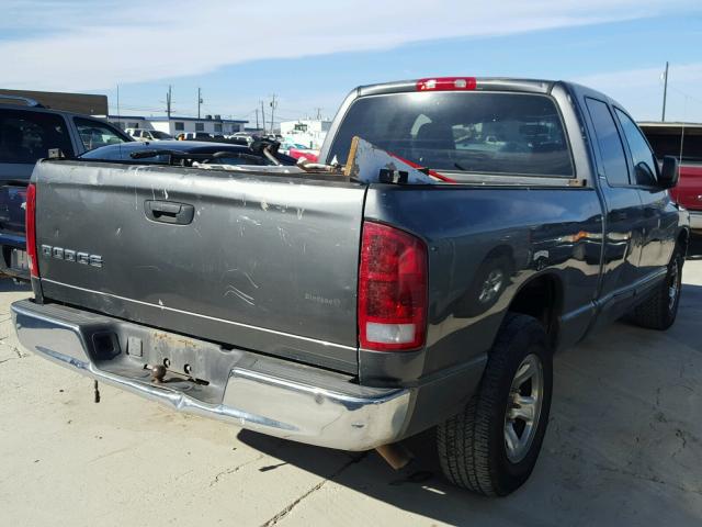 3D7HA18ZX2G186787 - 2002 DODGE RAM 1500 GRAY photo 4