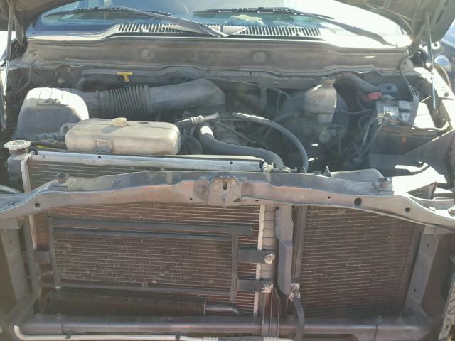 3D7HA18ZX2G186787 - 2002 DODGE RAM 1500 GRAY photo 7