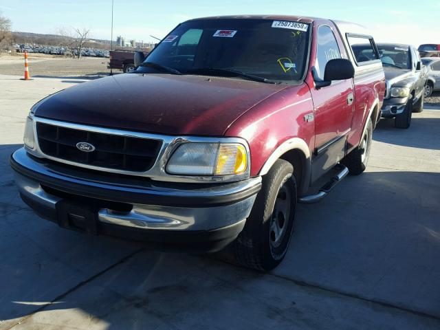 1FTZF1725WKB30162 - 1998 FORD F150 MAROON photo 2