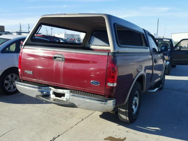 1FTZF1725WKB30162 - 1998 FORD F150 MAROON photo 4