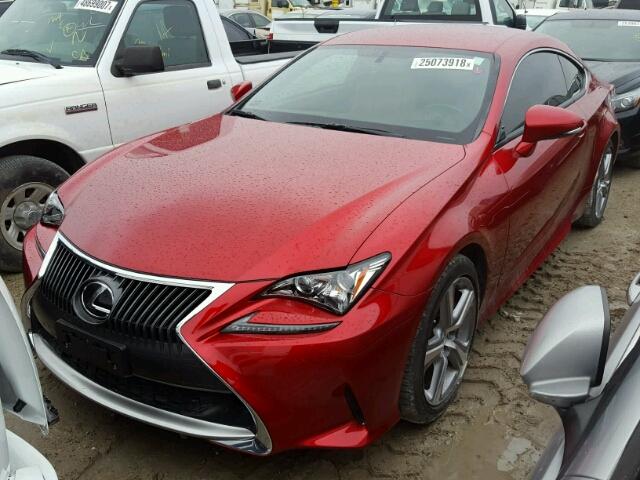 JTHHA5BC0G5003934 - 2016 LEXUS RC 200T RED photo 2