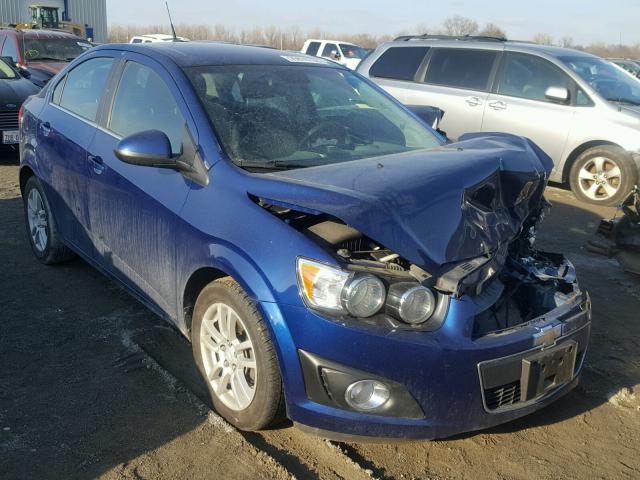 1G1JC5SH1C4230955 - 2012 CHEVROLET SONIC LT BLUE photo 1