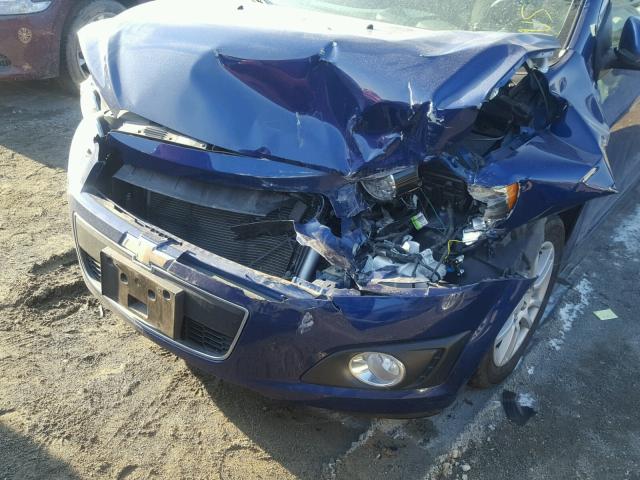 1G1JC5SH1C4230955 - 2012 CHEVROLET SONIC LT BLUE photo 9