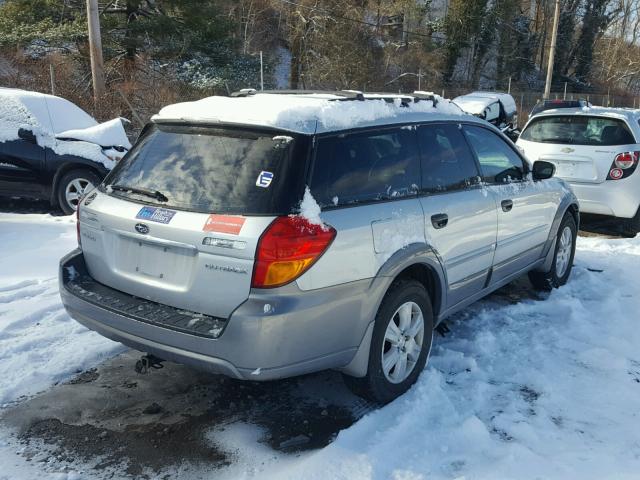 4S4BP61C457352959 - 2005 SUBARU LEGACY OUT SILVER photo 4