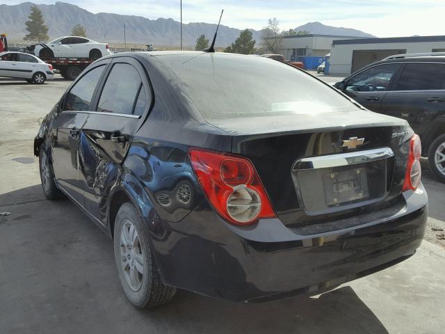 1G1JC5SHXE4206592 - 2014 CHEVROLET SONIC LT BLACK photo 3