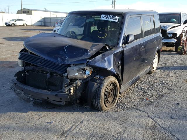 JTLKT324354026338 - 2005 TOYOTA SCION XB BLUE photo 2