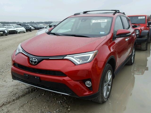 2T3YFREV4HW362396 - 2017 TOYOTA RAV4 LIMIT RED photo 2