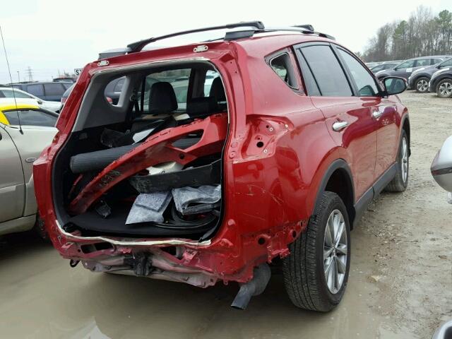 2T3YFREV4HW362396 - 2017 TOYOTA RAV4 LIMIT RED photo 4