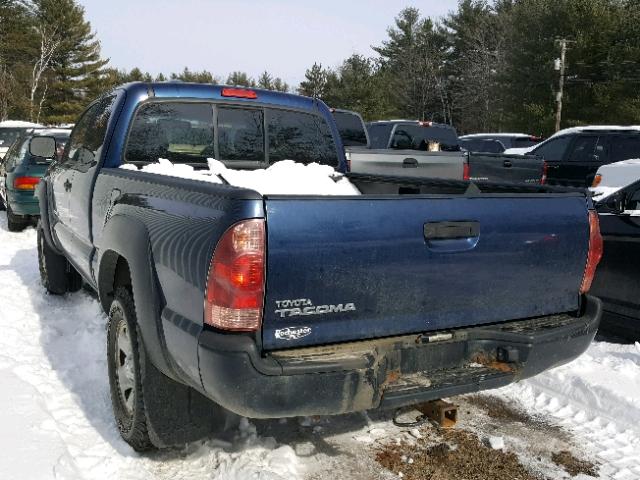 5TEUX42N38Z554531 - 2008 TOYOTA TACOMA ACC BLUE photo 3