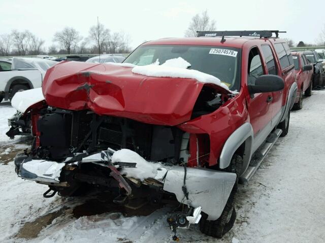 3GCEK23379G272748 - 2009 CHEVROLET SILVERADO RED photo 2