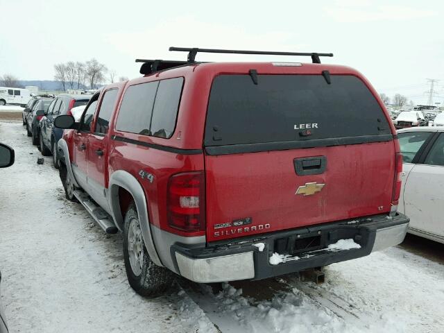 3GCEK23379G272748 - 2009 CHEVROLET SILVERADO RED photo 3