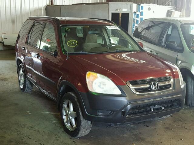 SHSRD788X4U212712 - 2004 HONDA CR-V EX BURGUNDY photo 1