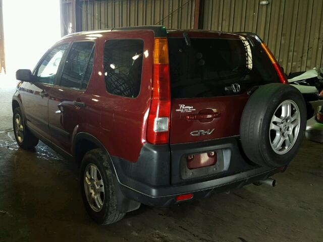 SHSRD788X4U212712 - 2004 HONDA CR-V EX ბურგუნდია ფოტო 3