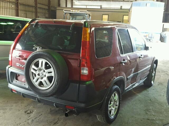 SHSRD788X4U212712 - 2004 HONDA CR-V EX ბურგუნდია ფოტო 4