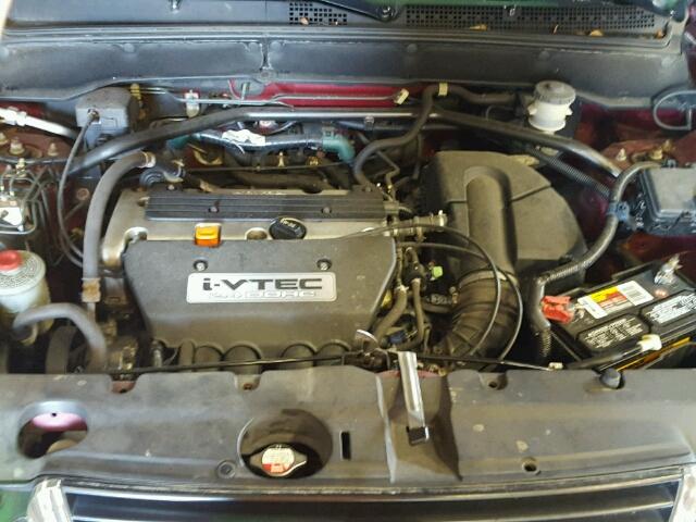 SHSRD788X4U212712 - 2004 HONDA CR-V EX ბურგუნდია ფოტო 7