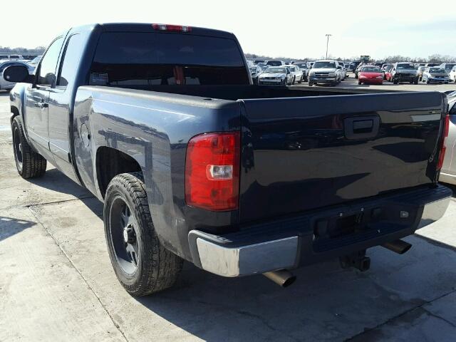 1GCEC19C58Z259607 - 2008 CHEVROLET SILVERADO BLACK photo 3