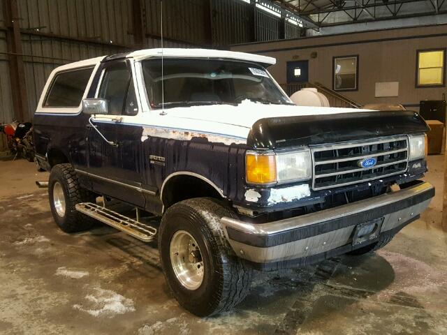 1FMEU15N9LLB02397 - 1990 FORD BRONCO U10 BLUE photo 1