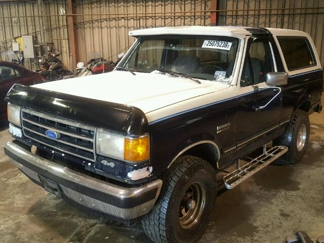 1FMEU15N9LLB02397 - 1990 FORD BRONCO U10 BLUE photo 2