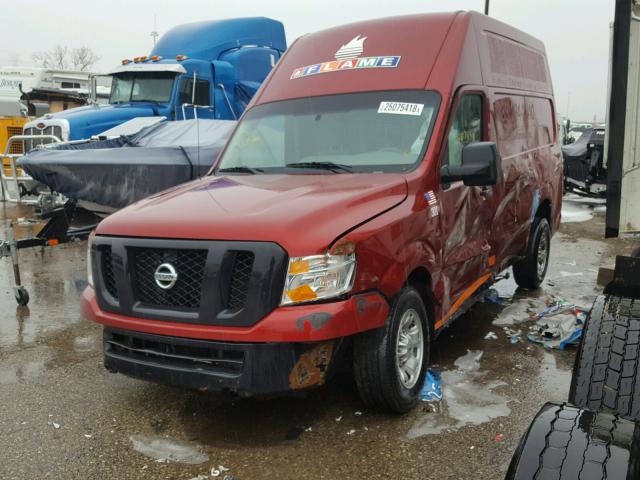 1N6BF0LY7HN803067 - 2017 NISSAN NV 2500 S RED photo 2