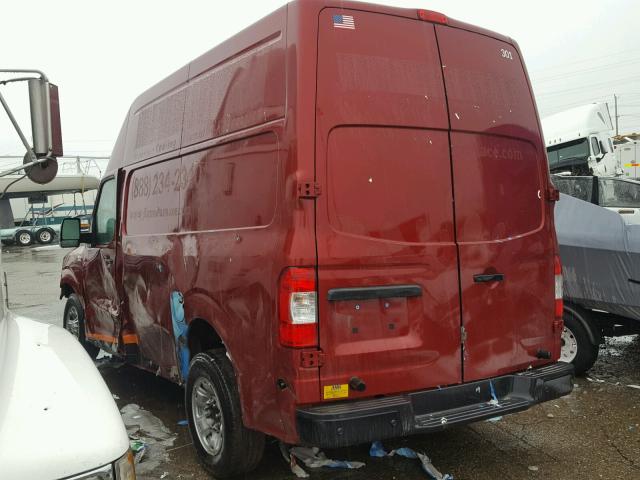 1N6BF0LY7HN803067 - 2017 NISSAN NV 2500 S RED photo 3