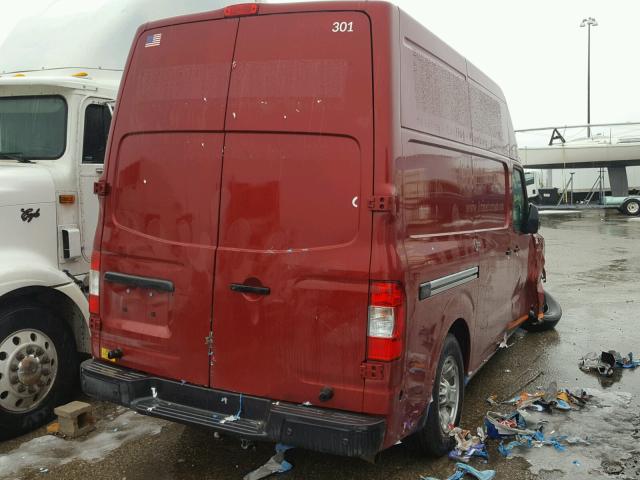 1N6BF0LY7HN803067 - 2017 NISSAN NV 2500 S RED photo 4